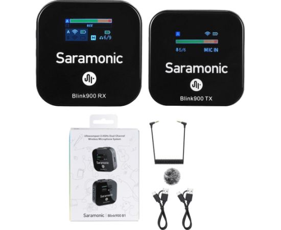 Mikrofon Saramonic Saramonic Blink900 B1 (RX + TX) Zestaw do bezprzewodowej transmisji dźwięku