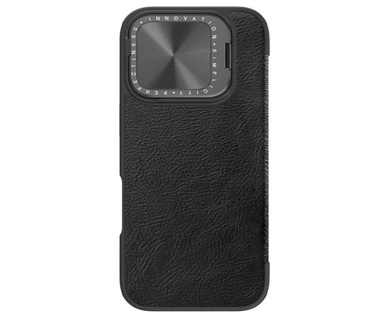 Etui Nillkin Qin Prop Leather iPhone 16 Pro Max (czarny)