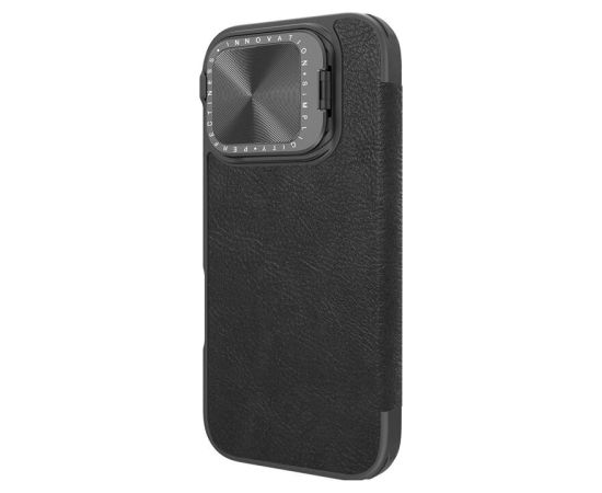 Etui Nillkin Qin Prop Leather iPhone 16 Pro Max (czarny)