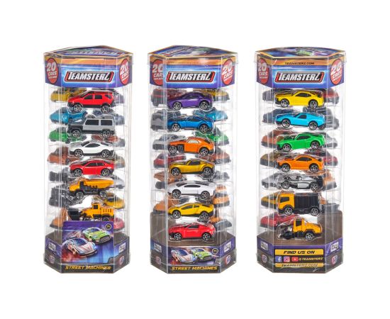 TEAMSTERZ Die-Cast automašīnu modeļu komplekts, 7 cm, 20 gab.