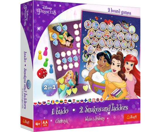 TREFL DISNEY PRINCESS Настольная игра 2 в 1 Принцессы