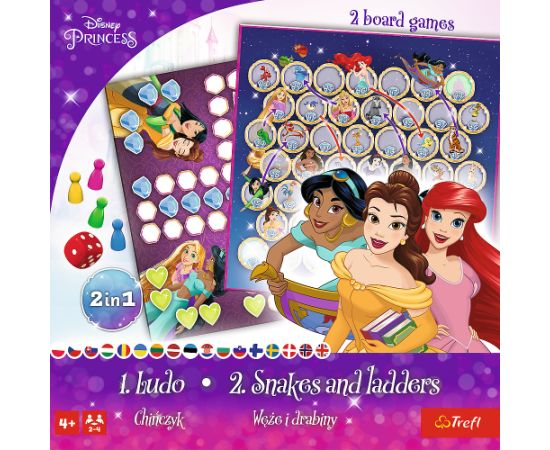 TREFL DISNEY PRINCESS Настольная игра 2 в 1 Принцессы