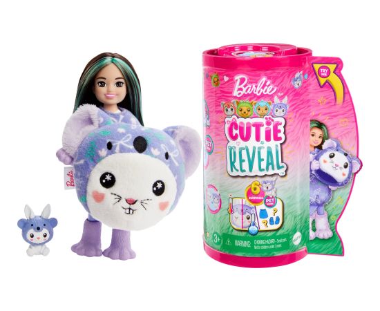 Lalka Barbie Mattel Cutie Reveal Chelsea Króliczek-Koala Seria Kostiumy Zwierzaczki HRK31