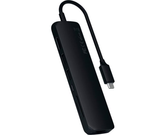 SATECHI Slim Multiport with Ethernet Adapter (Black)