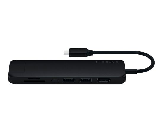 SATECHI Slim Multiport with Ethernet Adapter (Black)