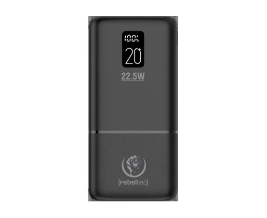 Rebeltec power bank P20 22,5W 20000mAh melns