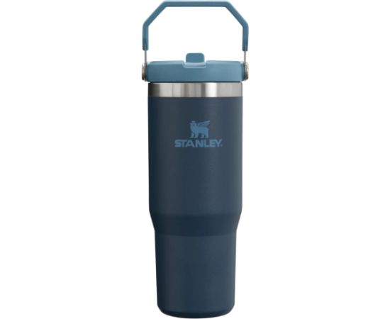 Stanley Термокружка с трубочкой The IceFlow Flip Straw Tumbler 0,89л темно-синяя