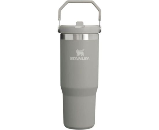 Stanley Термокружка с трубочкой The IceFlow Flip Straw Tumbler 0,89л светло-серая