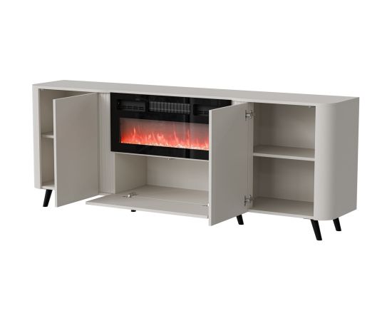 Cama Meble Cama Volare chest of drawers 200 x 39 x 75 cm cashmere + fireplace