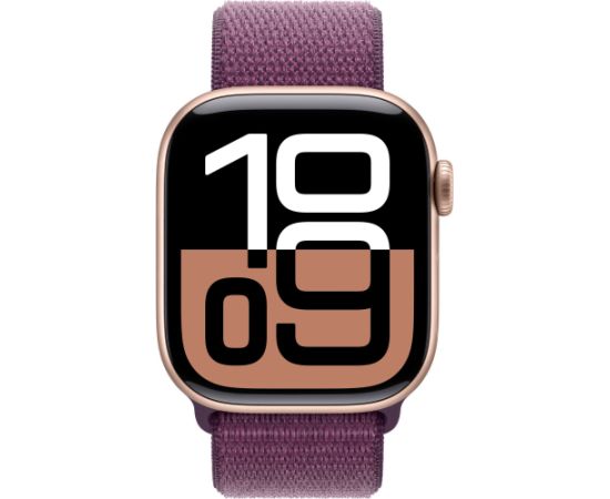 Apple Watch 10 GPS 42mm Sport Loop, rose gold/mature plum (MWWK3ET/A)