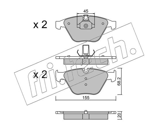 Fri.tech. BREMŽU UZLIKAS FDB4221 574.8