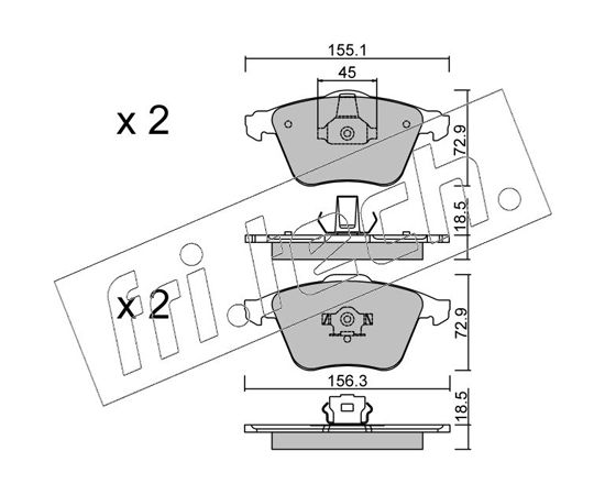 Fri.tech. FDB1706 BREMŽU UZLIKAS 565.3 P24057