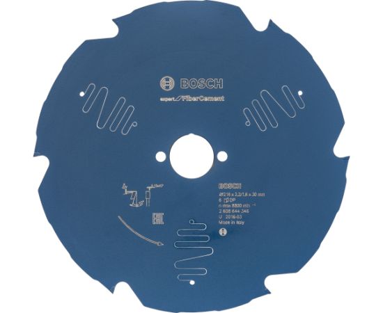 Bosch circular saw blade Expert for Fiber Cement, 165mm, 4Z (bore 30mm, for chop & miter saws)