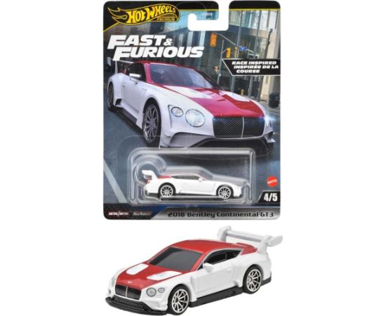 Mattel Hot Wheels Premium: Fast  Furious - 2018 Bentley Continental GT3 Vehicle (HVR63)