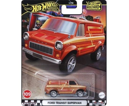 Mattel Hot Wheels Premium: Boulevard - Ford Transit Supervan Vehicle (HRT76)