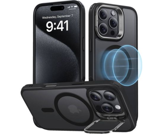 Hybrid Case (HaloLock) ESR with stand for iPhone 16 Pro (black)