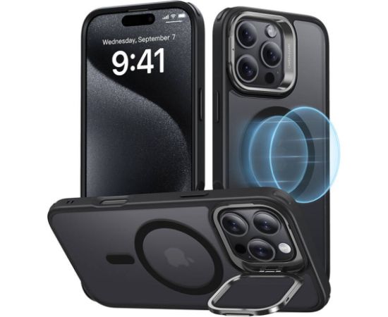 Hybrid Case (HaloLock) ESR with stand for iPhone 16 Pro Max (black)