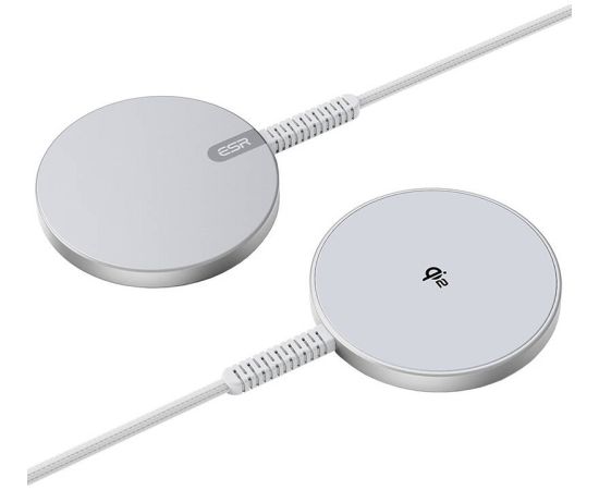 ESR Qi2 mini wireless charger (HaloLock)(silver)