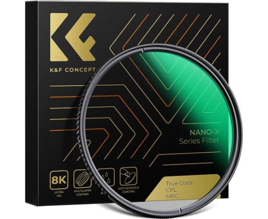 K&f Concept Polarizācijas filtrs 77mm Nano X CPL