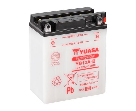 12.6Ah 150A Yuasa (CP) Moto akumulators 134x80x160mm 12V