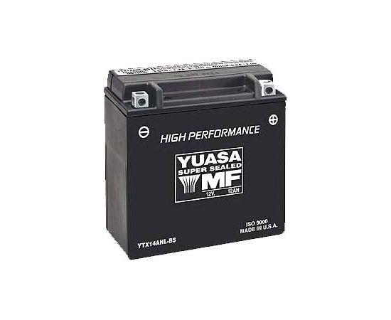 12.6Ah 210A Yuasa AGM(CP) HIGH PERFORMANCE Moto akumulators 134x89x166mm 12V