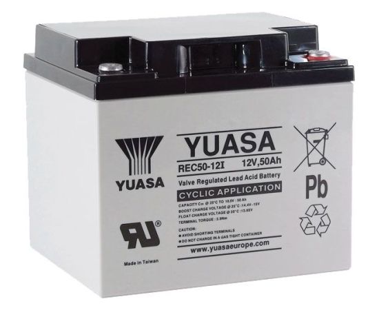 50Ah Akumulators YUASA REC Industrial 197x165x175mm -+