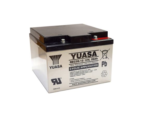 26Ah akumulators YUASA REC Industrial 166x175x125mm 12V