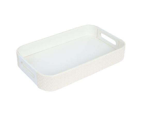 Tray WILMA 38.5x23.5x6cm, white