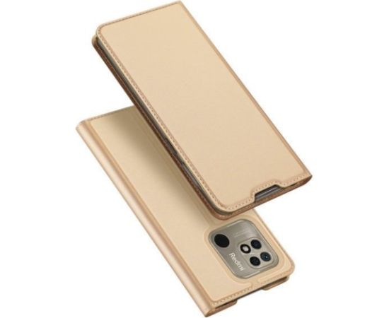 Dux Ducis Xiaomi  Redmi 10C Skin Pro Flip Case Gold