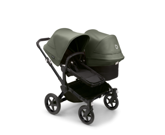 Rati Bugaboo Donkey 5 Duo Black- Midnight Black - Forest Green