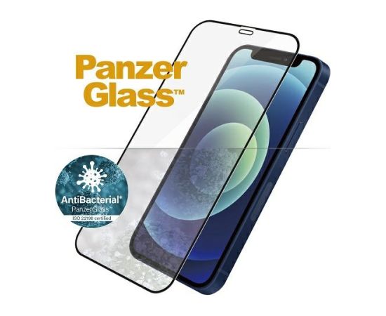 PanzerGlass E2E Super+ iPhone 12 Mini Case Friendly AntiBacterial MicroFracture czarny|black