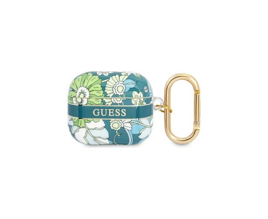 Guess case for Airpods 3 GUA3HHFLN green Flower