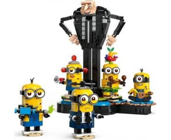 LEGO LEGO 75582 Minions Gru and the Minions made of LEGO bricks, construction toy