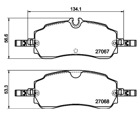 BREMŽU UZLIKAS FORD OE 2712621 V710