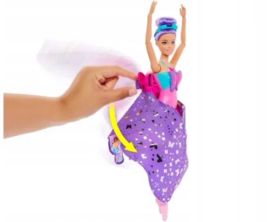 Barbie lelle Mattel Butterfly balerīna 2-in-1 lelle ar izlaižamiem spārniem (HXJ10)