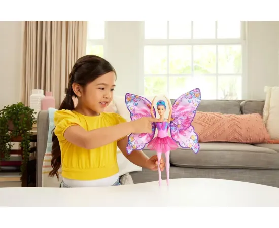 Barbie lelle Mattel Butterfly balerīna 2-in-1 lelle ar izlaižamiem spārniem (HXJ10)