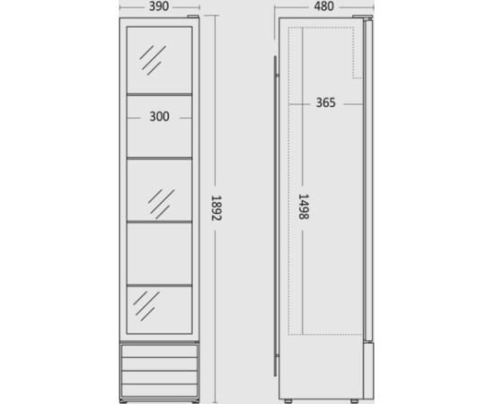 Display Cooler Scandomestic SD226BE