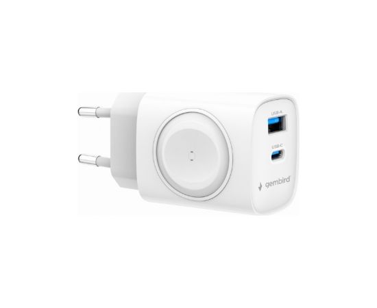 Lādētājs Gembird 2-in-1 White 20W + Apple Watch