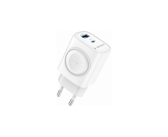 Lādētājs Gembird 2-in-1 White 20W + Apple Watch