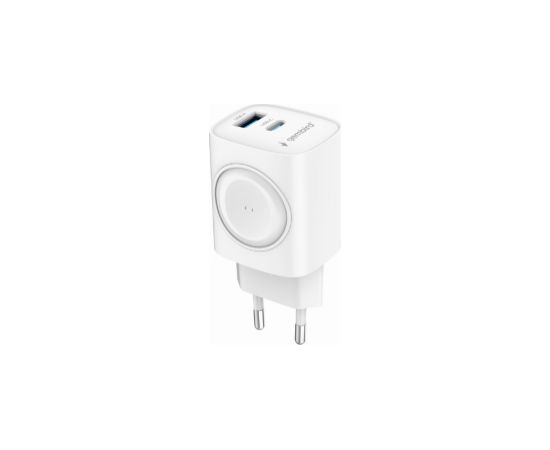 Lādētājs Gembird 2-in-1 White 20W + Apple Watch