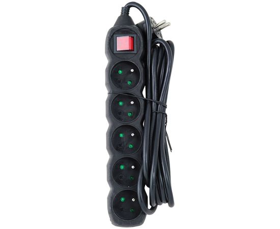 Esperanza ELK215K Power strip 5GN/3M Black