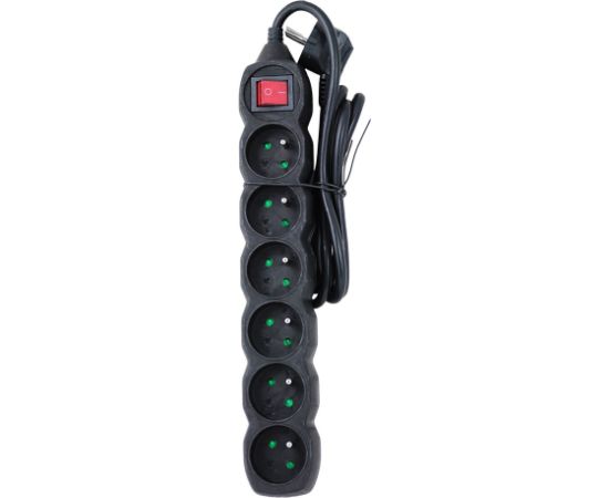 Esperanza ELK217K Power strip 6GN/1,5M Black