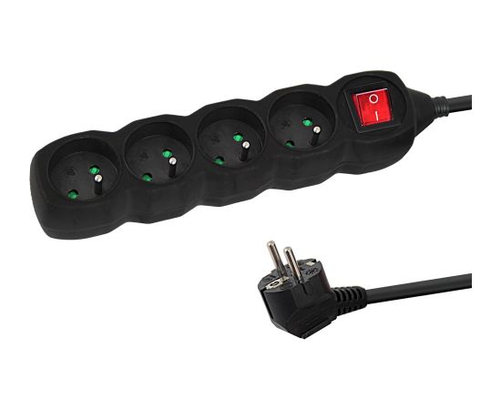 Esperanza ELK212K Power strip 4GN/1,5M Black