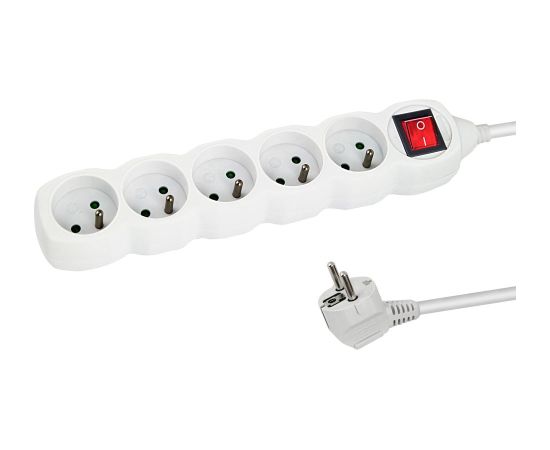 Esperanza ELK214W Power strip 5GN/1.5M White