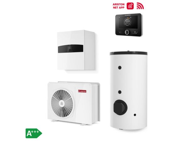 Теплонасос Ariston NIMBUS FLEX 80 S NET R32, воздух-вода, с бойлером, с Wi-Fi, 11.74 kW