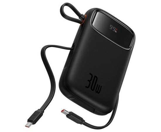 Powerbank Baseus QPow 2 10000mAh 30W 2xUSB-C (black)