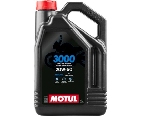 MOTUL 3000 4T 20W50 4L SJ, MA2, minerāleļļa