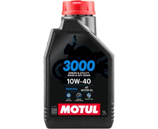 Motul 3000 4T 10W40 1L SL, JASO MA2, motoreļļa