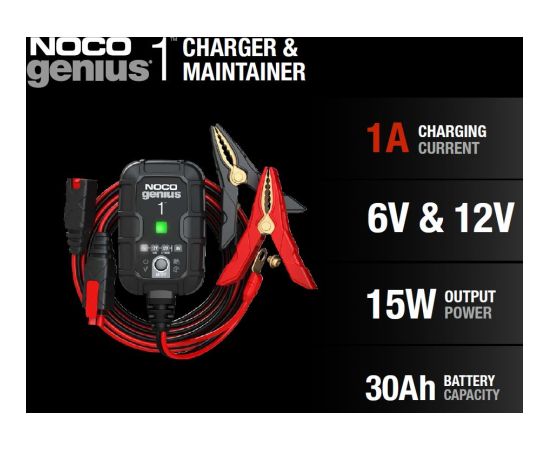 Akumulatoru lādētājs NOCO 6V/12V 1A Smart charger