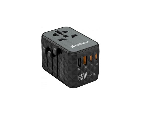 Lādētājs Verbatim Universal Travel Adapter 65W GaN III